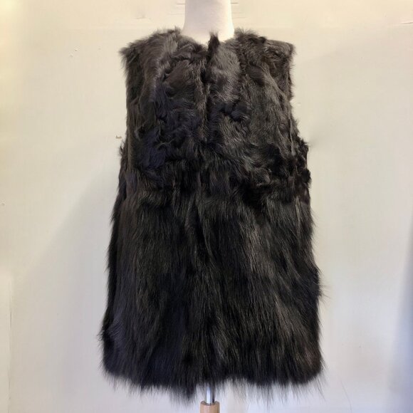 Michael Michael Kors Brown Lamb & Fox Fur Vest